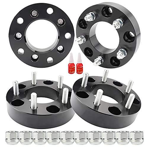 4 PCS 5x5.5 to 5x5 Wheel Spacers Adapters for JK WK WJ XK Wheels on Ram 1500 Bronco E-150 Econoline F-150,1.5 inch Wheel Adapter with 1/2 Studs Changed Bolts Pattern Adapter
