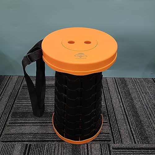UNVSxHOME Collapsible stools, Portable Telescopic Stool Folding Stool Camping Stools for Outdoor Camping Fishing Hiking Travel Queuing Gardening