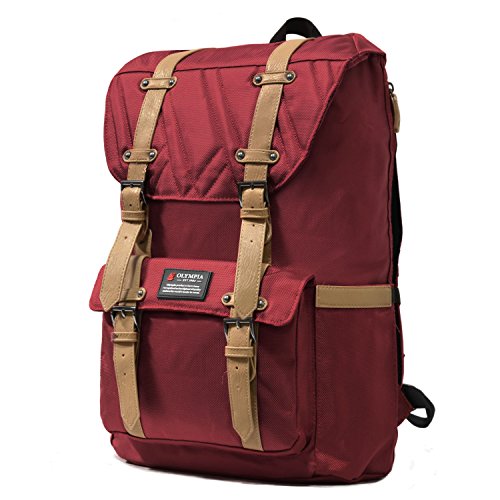 Olympia U.S.A. Hopkins 18 Inch Backpack, Wine, One Size