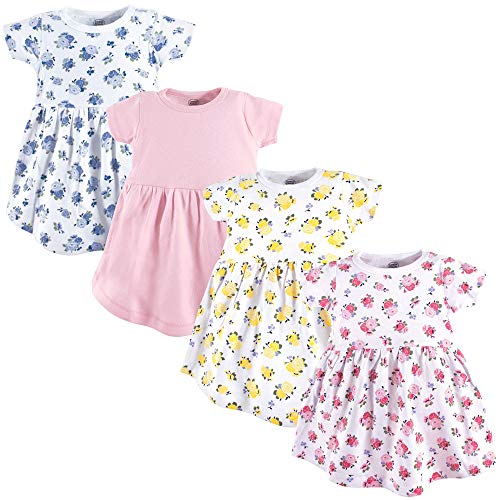 Luvable Friends Baby Girls' Cotton Dress, Floral, 18-24 Months
