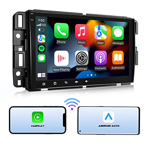 Eonon 8' CarPlay & Android Auto Car Stereo Receiver Compatible with Chevrolet/GMC/Buick, Android 10.0 Touchscreen Car Radio, 3+32G-Q80ProL