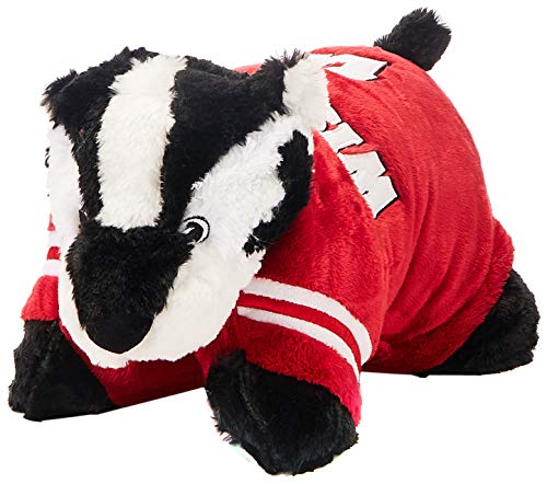 Fabrique Innovations NCAA Pillow Pet, Wisconsin Badgers