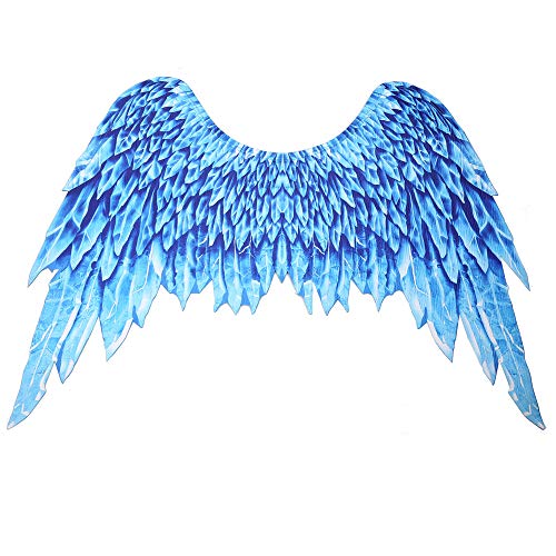 Himine Non-Woven Fabric Festive Party Angel Wings Suitable for Men and Women Decorative Wings (Blue)