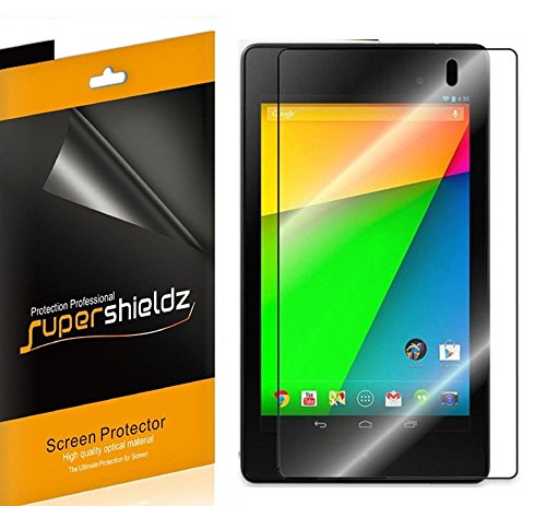 Supershieldz (3 Pack) Designed for Google Nexus 7 (2013 2nd Generation) Screen Protector, High Definition Clear Shield (PET)
