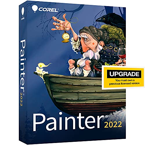 Corel Painter 2022 Upgrade | Professional Digital Painting Software | Illustration, Concept, Photo & Fine Art [PC/Mac Key Card] [Old Version]
