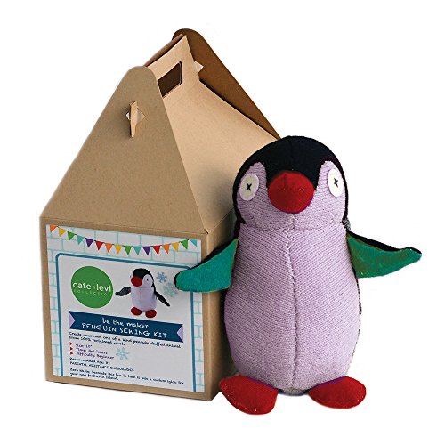 Cate & Levi - Stuffed Animal Making Kit - Unique Child Gift - Machine Washable (Penguin)