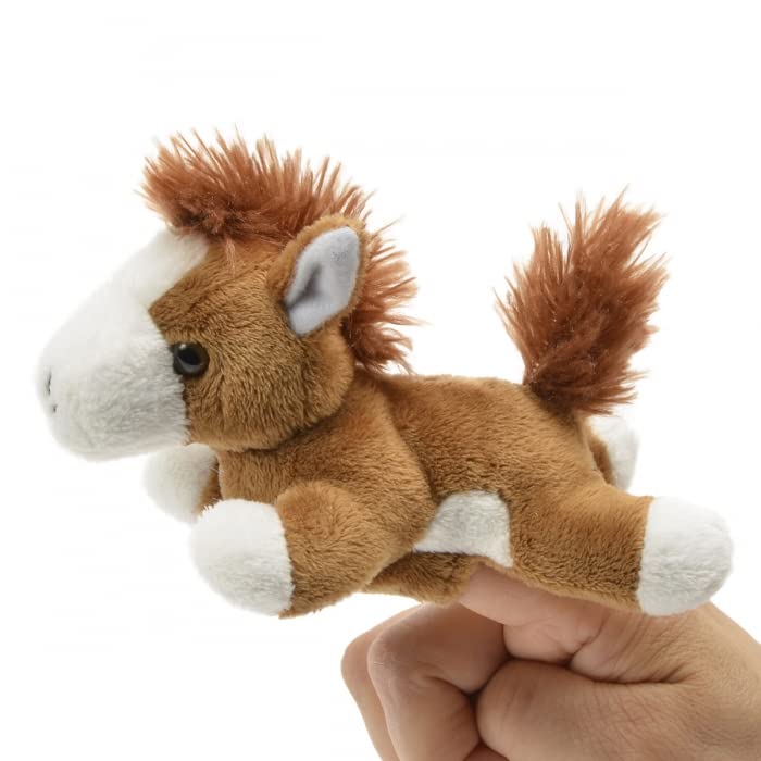 Unipak 1155HSP Spotted Horse Plush Finger Puppet, 5-inch Length