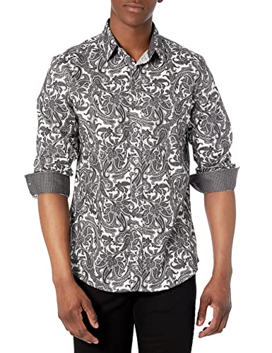 Nick Graham Men's Open Paisley, Black, M-R 15.5 32/33