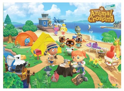 Animal Crossing “Welcome to Animal Crossing” 1,000 Piece Jigsaw Puzzle | Collectible Puzzle Featuring Familiar Characters from The Nintendo Switch Game | Officially Licensed Nintendo Merchandise