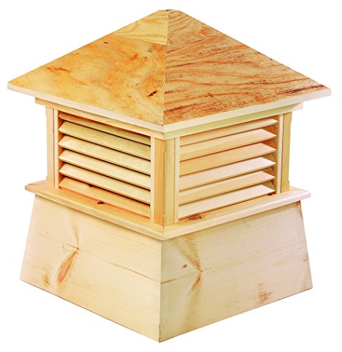 Good Directions 2114K Kent Wood Wooden Cupola, 14' square x 18' high, Natural