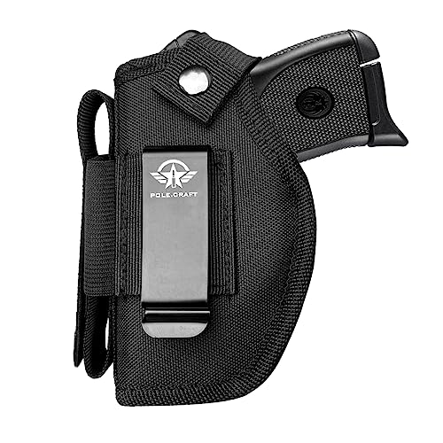 IWB/OWB Gun Holsters for Small Pistols: Ruger LCP 380, LCP MAX, LCP II- Sig Sauer P365 P238- Walther PPK 380, CCP- S&W Bodyguard 380- Beretta Pico- Kahr P380- Micro-Compact Sub-Compact With Mag Holder