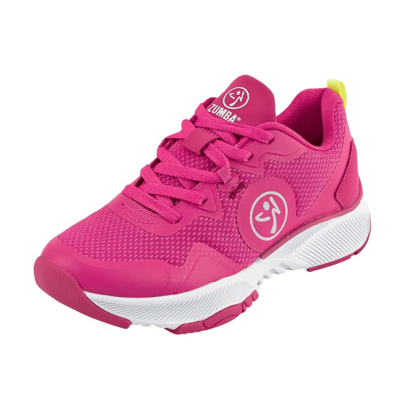 ZUMBA Women’s Train 2.0 Low-Top Nonslip Foam-Sole Dance Cardio Sneakers, 6, Pink