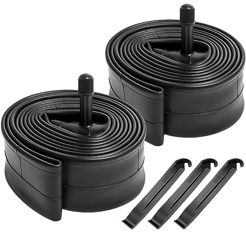2-Pack 26' Bike Tubes 26x1.75/2.125 AV33mm Schrader Valve 26' Bicycle Tubes Compatible with 26 x 1.75 26 x 1.90 26 x 1.95 26 x 2.0 26 x 2.10 26 X 2.125 Bike Tire Tubes