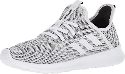 adidas Women's Cloud foam Pure Running Shoe, white/white/black, 6 Medium US