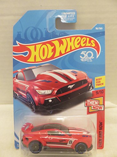 Hot Wheels 2018 50th Anniversary Then and Now Custom '15 Ford Mustang 96/365, Red
