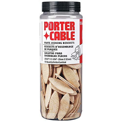 PORTER-CABLE Joiner Biscuits, No. 10 Plate, 125-Piece (5561)