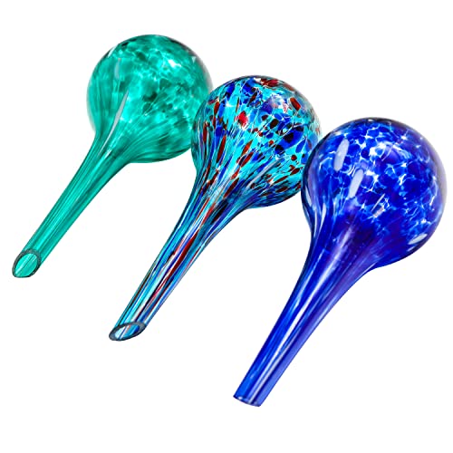 8' Aqua Glass Self Watering Globes - 3 Pack - By Trademark Innovations