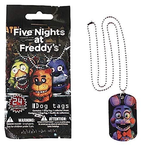 Five Nights at Freddy's Officially Licensed Dog Tags Necklace Mystery Pack Contains 1 Random Dog Tag Necklace