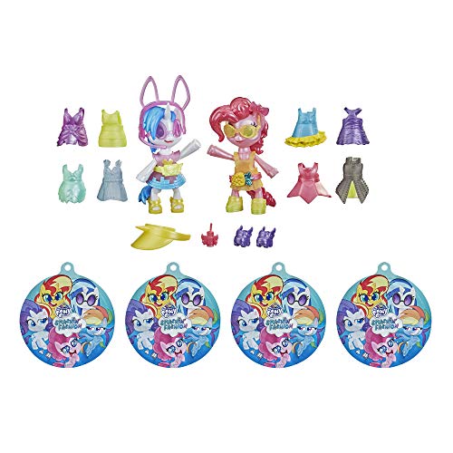 My Little Pony Smashin’ Fashion Party 2-Pack - 30 Pieces, Pinkie Pie and DJ Pon-3 Poseable Figures and Surprise Fashion Toy Accessories