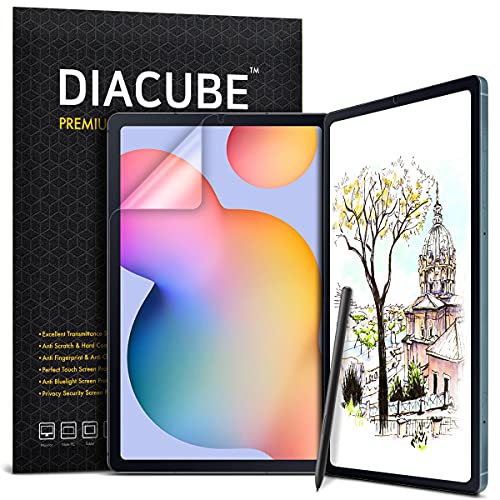 Diacube [1+1 pack] Galaxy tab S6 lite 10.4 inch Paperfeel Screen Protector 1pc + Anti Glare Protector 1pc, Matte Anti Glare Anti Fingerprint Film with Blue light Cut Filter, Compatible with S Pen