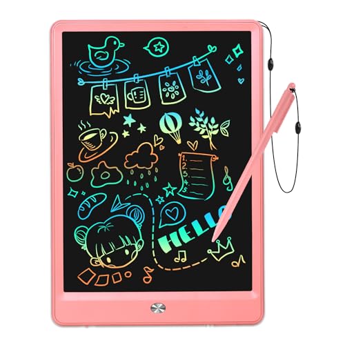 EooCoo Drawing Board, 10 Inch LCD Writing Tablet, Electronic Drawing Tablet, Girl Birthday Gift, Kids Toys, Drawing Pad Girls Toys, Educational Toys for Ages 3-6, Toddler Travel Essential
