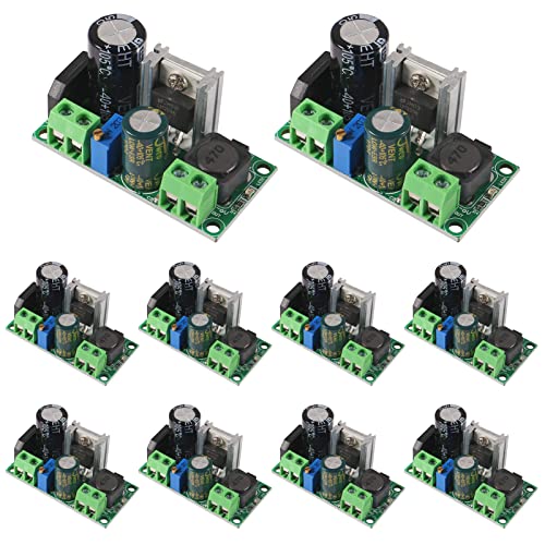 UMLIFE 10PCS AC/DC to DC Step Down Buck Converter AC 5-30V DC 5-48V 24V 36V 48V to DC 2.5-35V 12V Voltage Regulator Board 2A Adjustable Volt Power Supply Module