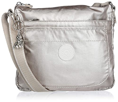 Kipling Women's Sebastian Crossbody, Super Light, Durable Messenger, Shoulder Bag, Metallic Glow