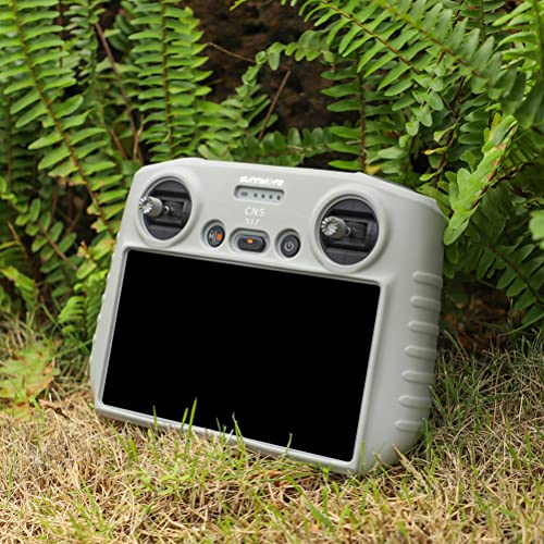 Pssopp Protective Silicone Cover with Sunshade for Smart Mini 3 Pro RC Controller, Soft Silicone Protective Cover Anti Scratch, Anti Drop and Anti Dust, Reinforcement Ribs Design (2)