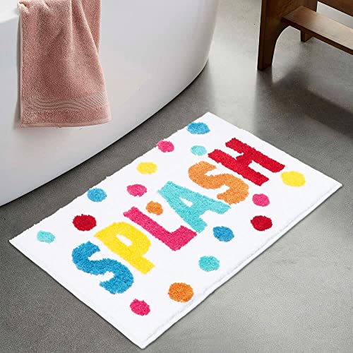HAIWAOO Kids Bathroom Rugs, 17'×24' Non Slip Bath Rugs, Soft,Absorbent Bathroom Carpet,Machine Wash/Dry, Bath Mats for Floor,tub,Shower,and Bath Room,Splash