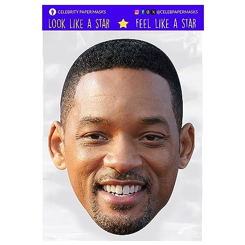 Will Smith Mask Celebrity Face Masks Actor With Elastic Head Band