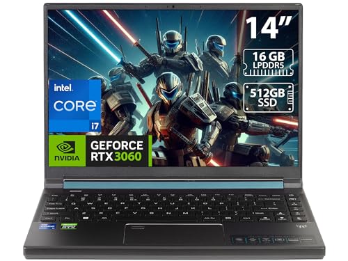 Acer Predator Triton 300 SE 14-inch WUXGA 165Hz, 512GB SSD, i7-12700H Gaming Laptop (16GB RAM, GeForce RTX 3060, Backlit Keyboard, Windows 11 Home, Titanium Gray) PT314-52s-747P, 2022 Model