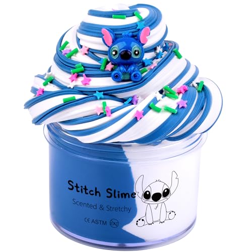 Newest Blue Slime, Super Soft and Non-Sticky Butter Slime, DIY Slime Kit for Girls Boys, Kids Party Favors Slime Putty Toy