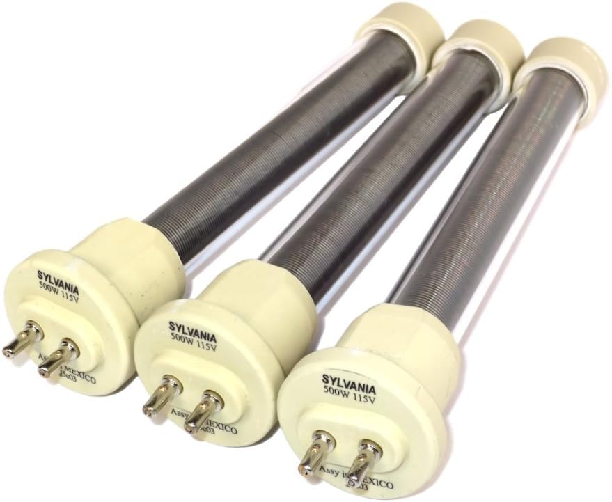 3 Pack Osram Sylvania 1500W Heater Bulbs/Element Kit, Compatible With EdenPURE USA1000