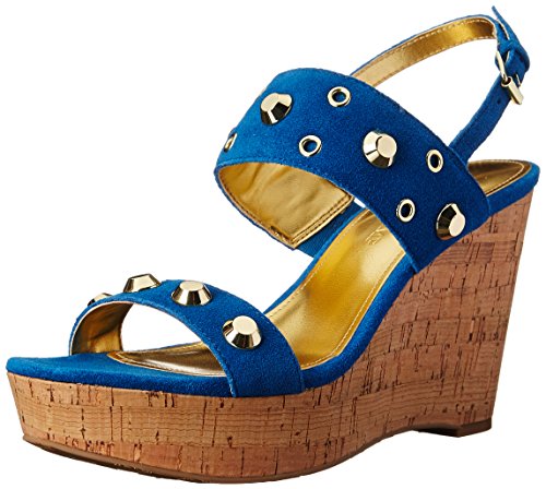 Ivanka Trump Women's Gitty, Blue Suede, 8 M US