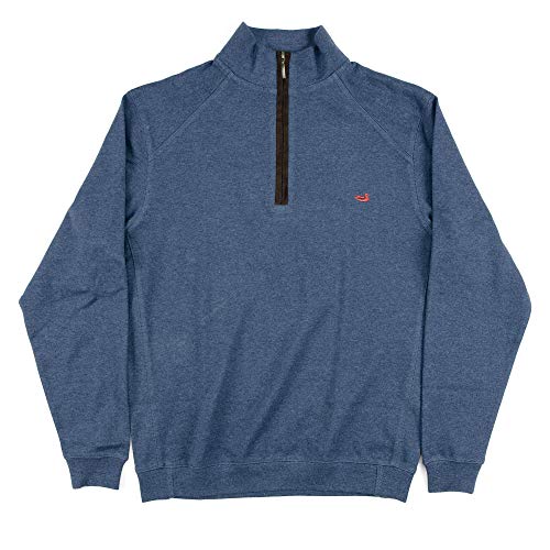 Downpourdry Fleece Pullover, Heathered Navy, Small