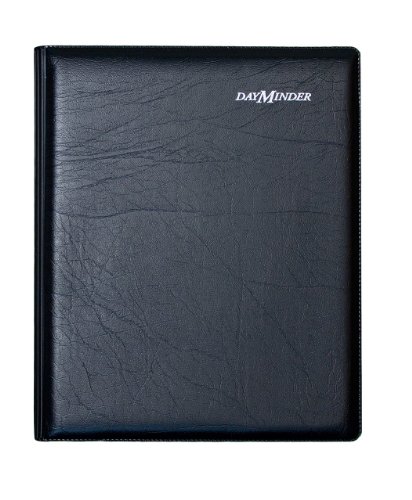 DayMinder G54500 Executive Weekly/Monthly Planner, 6 7/8 x 8 3/4, Black, 2016