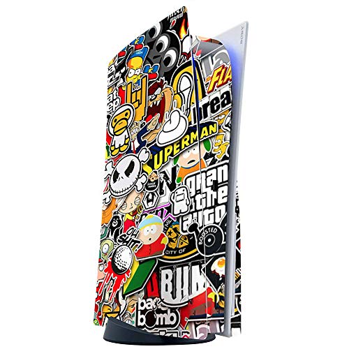 ITS A Skin Skins Compatible with Sony Playstation 5 Console Disc Edition - Protective Decal Overlay Stickers wrap Cover - Sticker Slap