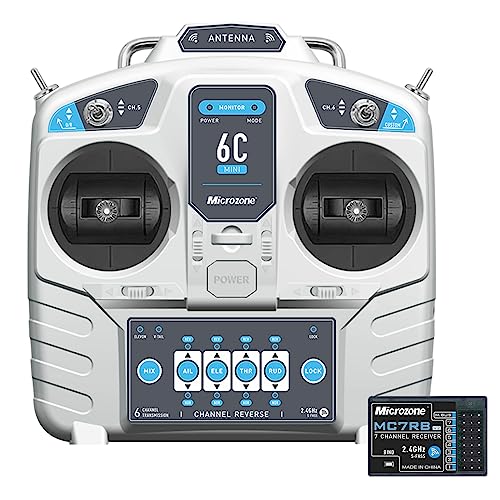 GoolRC MicroZone MC6C 2.4G 6CH Remote Controller Mode 2 Transmitter MC7RB Receiver Radio System for SU27 RC Airplane Drone Multirotor Helicopter Car Boat Remote Controller