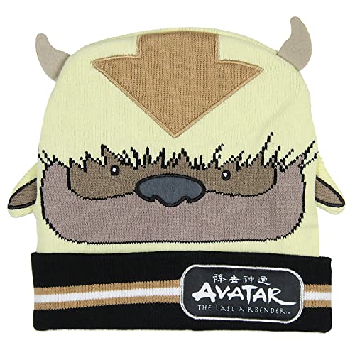 Avatar The Last Airbender Appa Flying Bison 3D Ears and Horns Cuffed Beanie