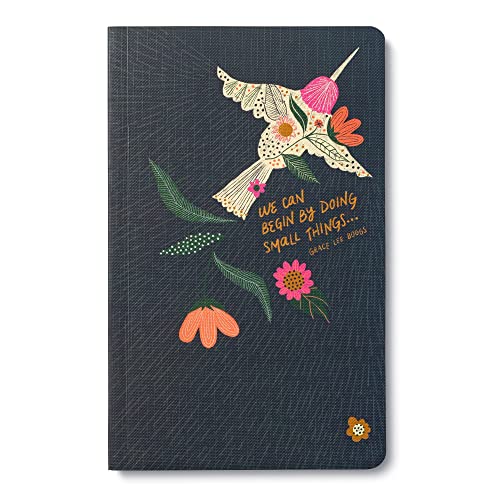 Compendium Softcover Journal - We can begin by doing small things. – A Write Now Journal with 128 Lined Pages, 5”W x 8”H