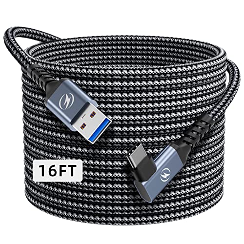 seynli 16'(5m) Link Cable Virtual Reality Headset Cable for Oculus Quest 2 and Quest, High-Speed Data Transfer & Fast Charging USB C Cable - PC VR