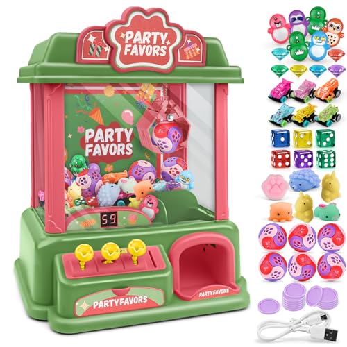 Amy&Benton Christmas Claw Machine for Kids Grabber Arcade Crane Venting Toy with Prizes for Boys Girls 6 7 8 10 12 Years Old