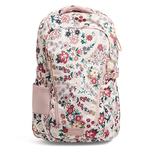 Vera Bradley Women's Recycled Lighten Up Reactive Lay Flat Travel Backpack, Prairie Paisley, One Size