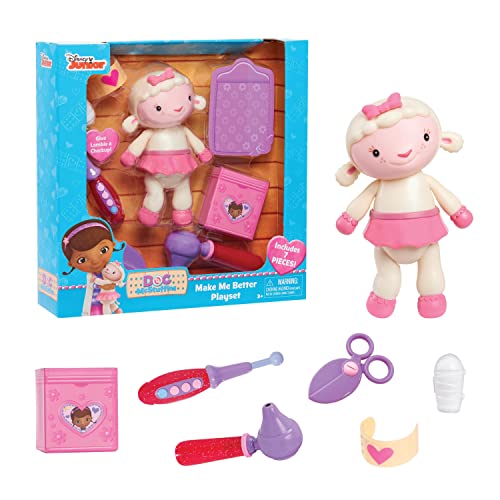Disney Junior Doc McStuffins Make Me Better Lambie Playset, Officially Licensed Kids Toys for Ages 3 Up by Just Play