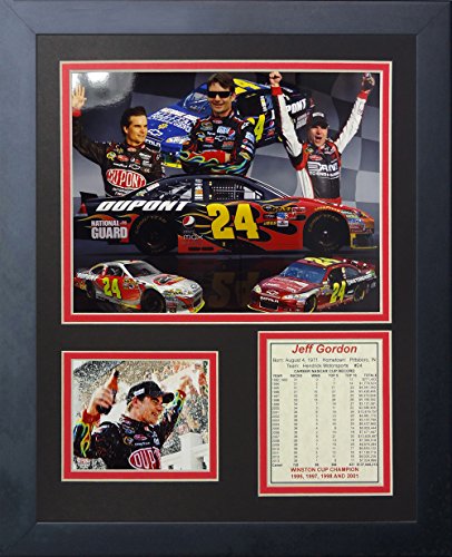 Legends Never Die 'Jeff Gordon' Framed Photo Collage, 11 x 14-Inch Black