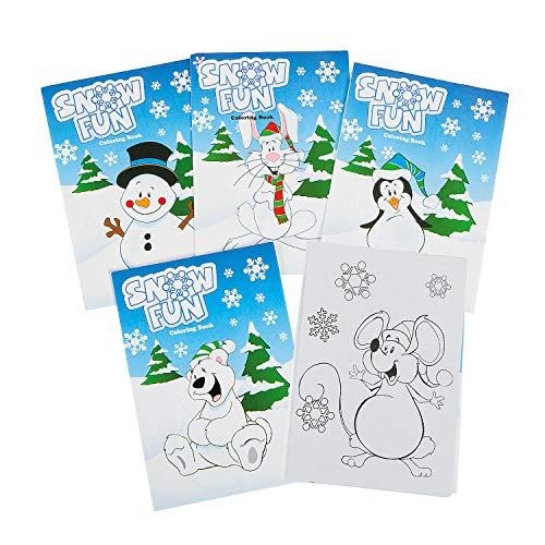 Winter Wonderland Coloring Books - Bulk Set of 72 - Winter and Christmas Party Favor Handouts for Kids
