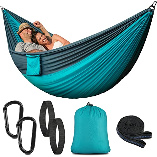PHYSEN Camping Hammock - Hammock - Camping Gear - 2 Person Hammock - Backpacking Tree Hammock - Double Hammock Camping - Hiking Gear - Portable Hammock for Camping - Travel Hammock - Outdoor