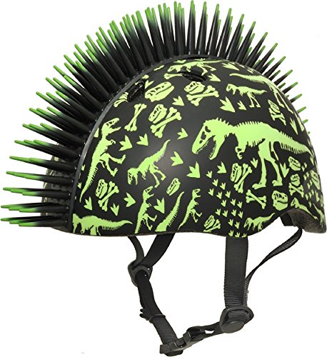 Raskullz T-Rex Bonez Mohawk Helmet, 3+ (48-52Cm), Black/Indigo