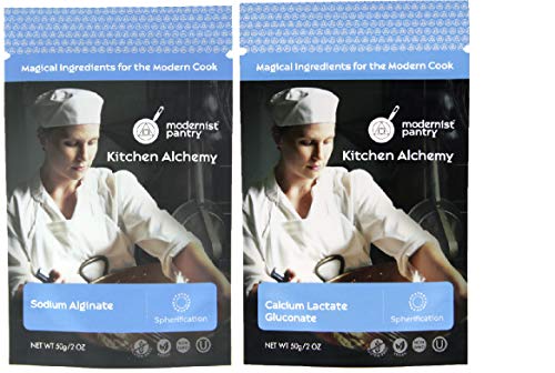 Sodium Alginate + Calcium Lactate Gluconate Value Pack ⊘ Non-GMO Vegan OU Kosher Certified - 100g/4oz (Bundle with 2 Items)