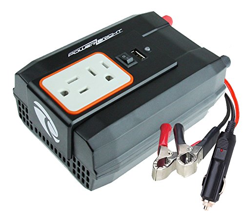 Power Bright XR400-12 Power Inverter 400 Watt 12 Volt DC To 110 Volt AC with USB Charging Port